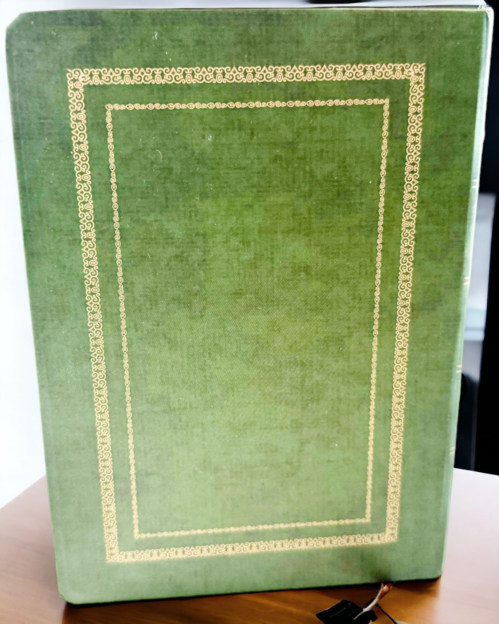 Grön Dekorativ Anteckningsbok med Drakmotiv - Fantasyinspirationer, med gravyr