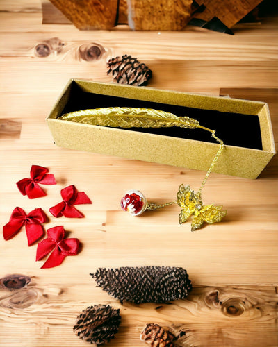 Kreativ Metallbokmärke Retro Vintage Bokmärke - Fjäder och Fjäril i Barockstil