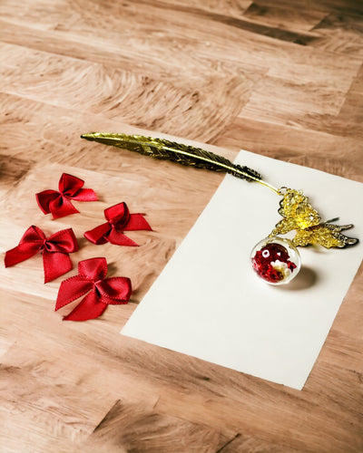 Kreativ Metallbokmärke Retro Vintage Bokmärke - Fjäder och Fjäril i Barockstil