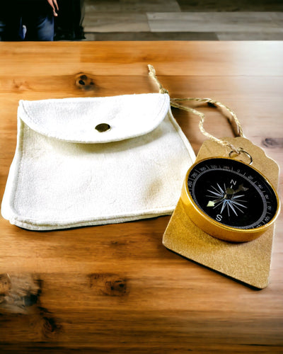 Kompakt Navigationskompass med Metallfinish – En Nödvändighet för Varje Resenär, med Gravyr