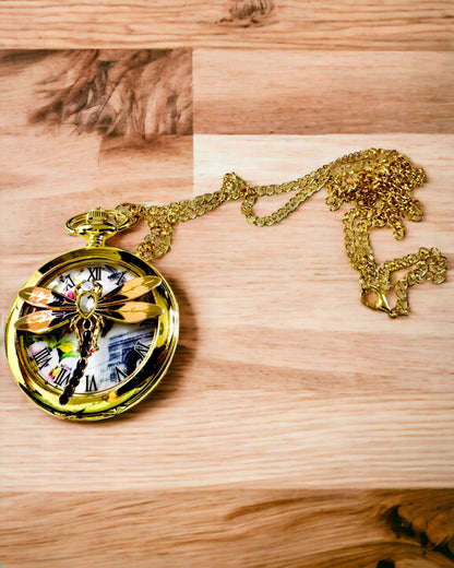 Klassisk Fickur Vintage med Transparent Lock
