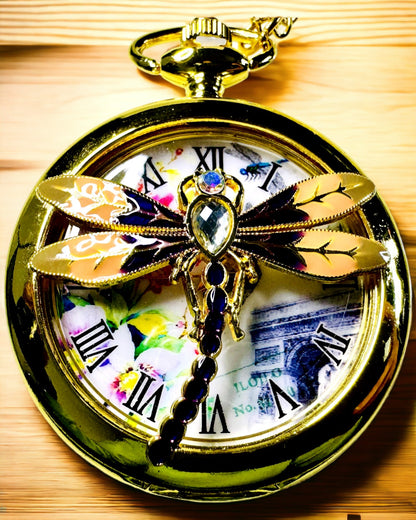 Klassisk Fickur Vintage med Transparent Lock
