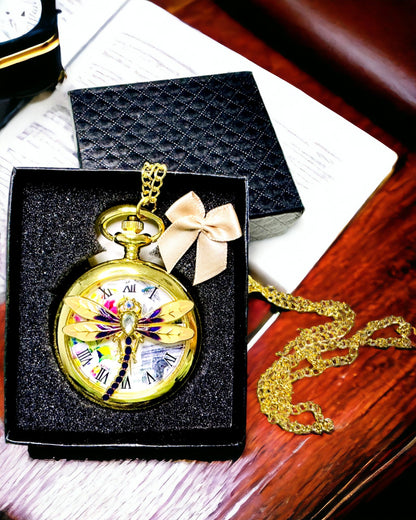 Klassisk Fickur Vintage med Transparent Lock