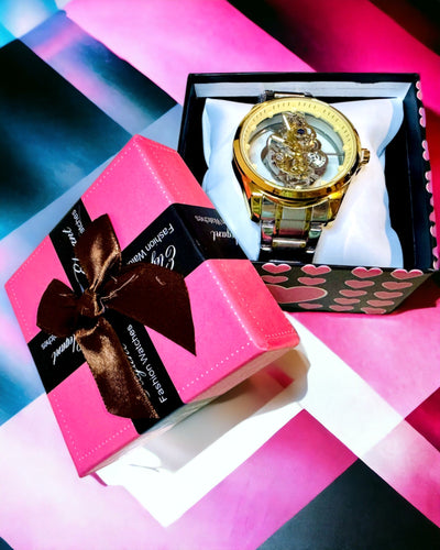 Herrklocka Kvarts "Vision Sport" – Dubbelsidigt Genomskinlig med Aluminium