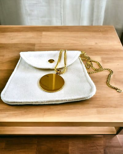 Hänge "Urban Elegance" – Rund Medaljong i Rostfritt Stål i Två Färger med Möjlighet till Personalisering