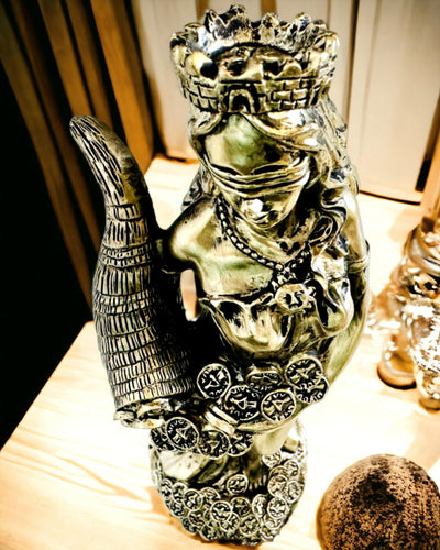 "Staty av Gudinnan Abundancji" - Dekorativ Hartsstaty av Fortuna för Hem och Kontor