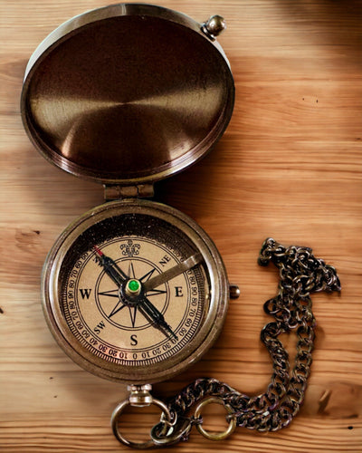 Kompas Indyjski Odysseus – Retro Explorers Pärla - möjlighet till gravyr