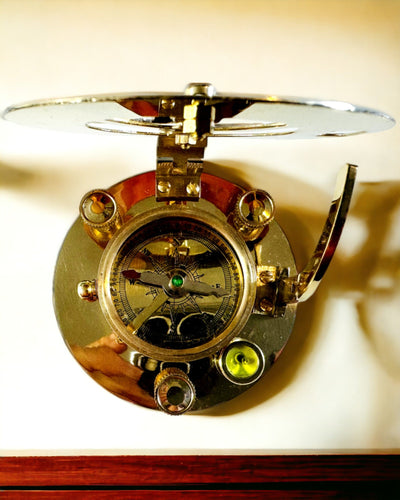 Navigationskompass med sextant och möjlighet till personalisering - Marin XL