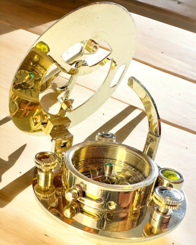 Navigationskompass med sextant och möjlighet till personalisering - Marin XL