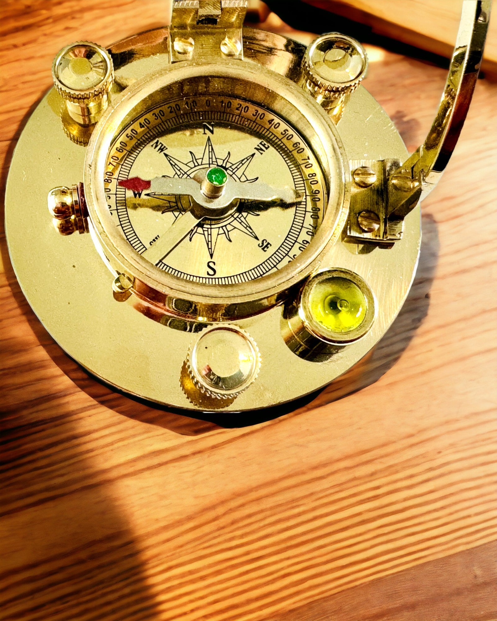 Navigationskompass med sextant och möjlighet till personalisering - Marin XL