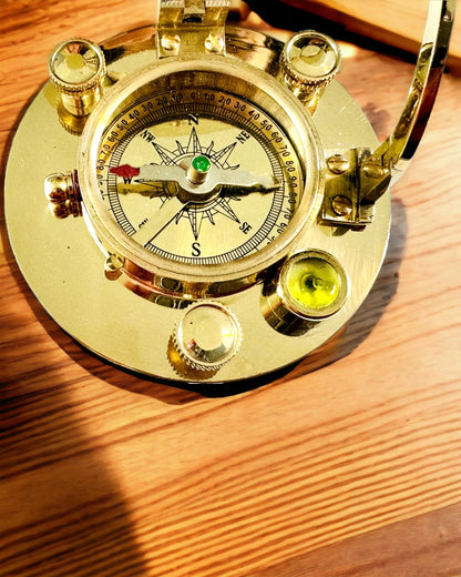 Navigationskompass med sextant och möjlighet till personalisering - Marin XL