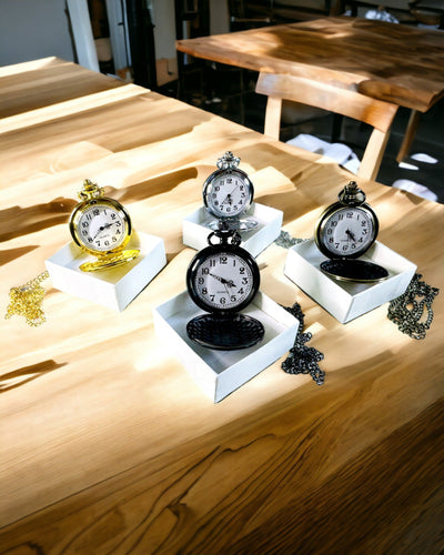 Klassisk Silverfickur med Graveringsalternativ