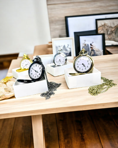 Klassisk Silverfickur med Graveringsalternativ