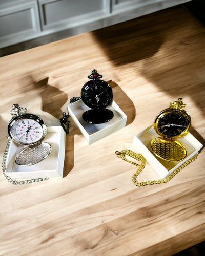 Silverfickur med kvartsverk och möjlighet till gravyr