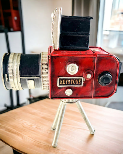 Dekorativ figur "Retro Kamera Keystone" med möjlighet till gravyr