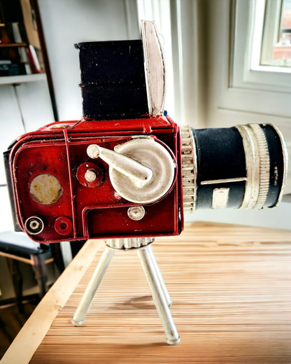 Dekorativ figur "Retro Kamera Keystone" med möjlighet till gravyr