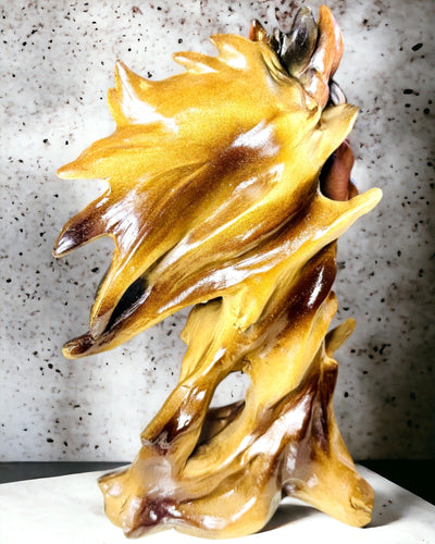 Abstrakt Hästskulptur i Harts