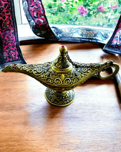 Magisk Lampa av Aladdin med Graveringsalternativ - Variant Hackat Guld