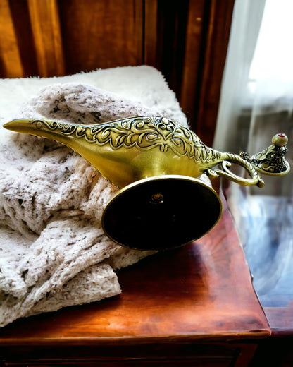 Magisk Lampa av Aladdin med Graveringsalternativ - Variant Hackat Guld