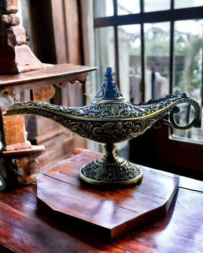 Magisk Lampa av Aladdin med Graveringsalternativ - Variant Hackat Guld