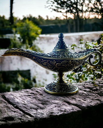 Magisk Lampa av Aladdin med Graveringsalternativ - Variant Hackat Guld