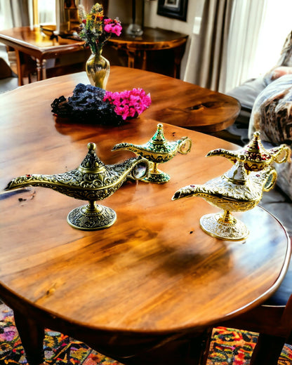 Magisk Lampa av Aladdin med Graveringsalternativ - Variant Hackat Guld