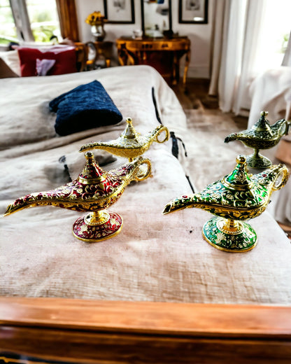 Magisk Lampa av Aladdin med Graveringsalternativ - Variant Hackat Guld
