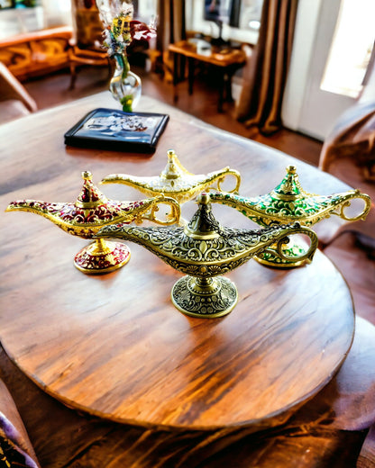 Magisk Lampa av Aladdin med Graveringsalternativ - Variant Hackat Guld