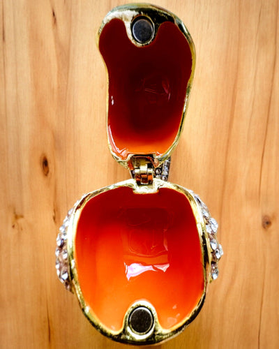 Färgglad Sparv med Gravyr - Förtjusande Smyckeskrin