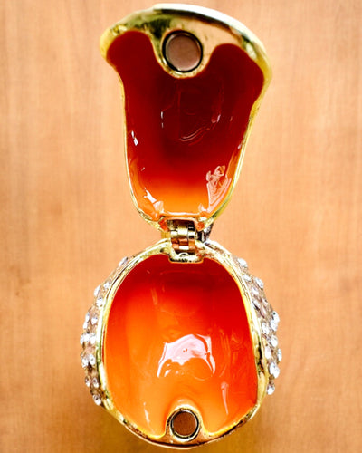 Färgglad Sparv med Gravyr - Förtjusande Smyckeskrin