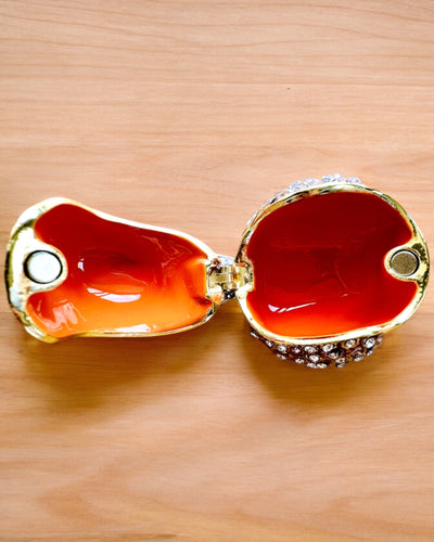 Färgglad Sparv med Gravyr - Förtjusande Smyckeskrin