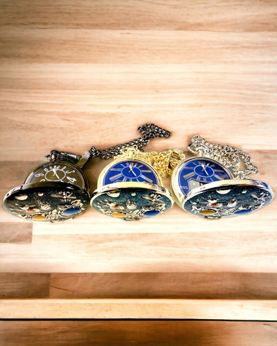 Fickur "Astrum Temporis" - Guldinramning. Möjlighet till personlig gravyr