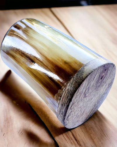 Handgjord Liten Kopp med Graveringsmöjlighet, indisk Bägare, möjlighet till anpassning som present, gravyr. Ljus färg