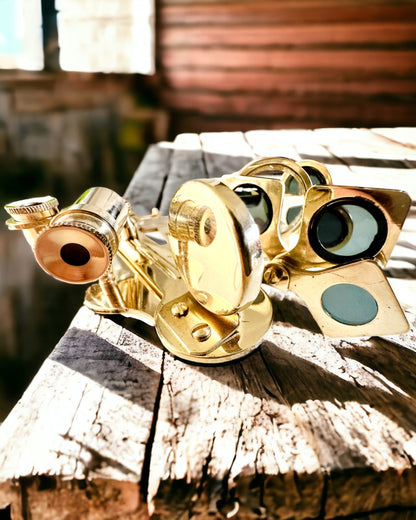 Konstnärlig sextant i guld - möjlighet till personlig gravyr