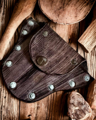 Skogstomtens Ficka - Handgjord Liten Läderpung