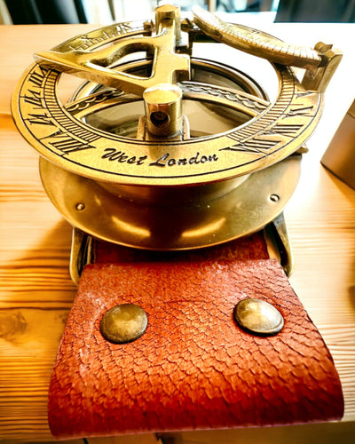 Solur "Antik Kompass", armbandsur med kompass, möjlighet till personlig gravyr