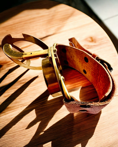 Solur "Antik Kompass", armbandsur med kompass, möjlighet till personlig gravyr