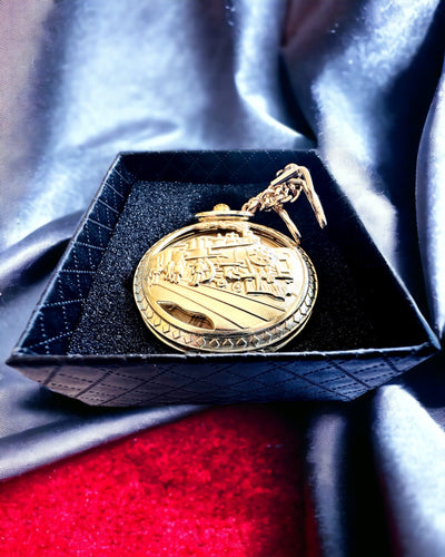 Fickur "Imperial Train", möjlighet till personlig gravyr, guld färg