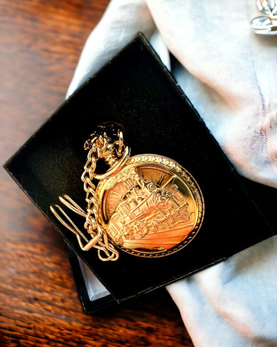 Fickur "Imperial Train", möjlighet till personlig gravyr, guld färg