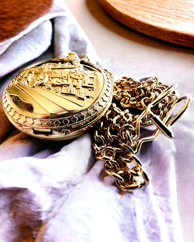 Fickur "Imperial Train", möjlighet till personlig gravyr, guld färg