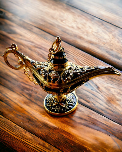 Malutka 4 cm Magisk Lampa Aladdin, nyckelring, 6 färgvarianter - Förtrollade Minnen, personalisering med gravyr