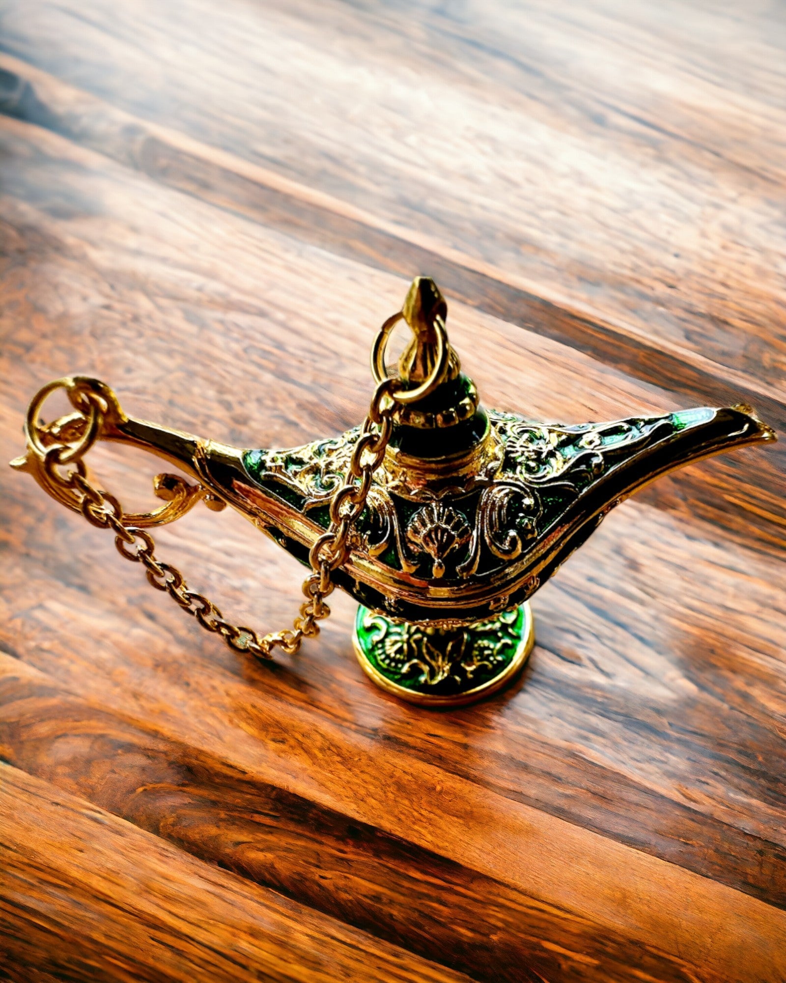 Malutka 4 cm Magisk Lampa Aladdin, nyckelring, 6 färgvarianter - Förtrollade Minnen, personalisering med gravyr