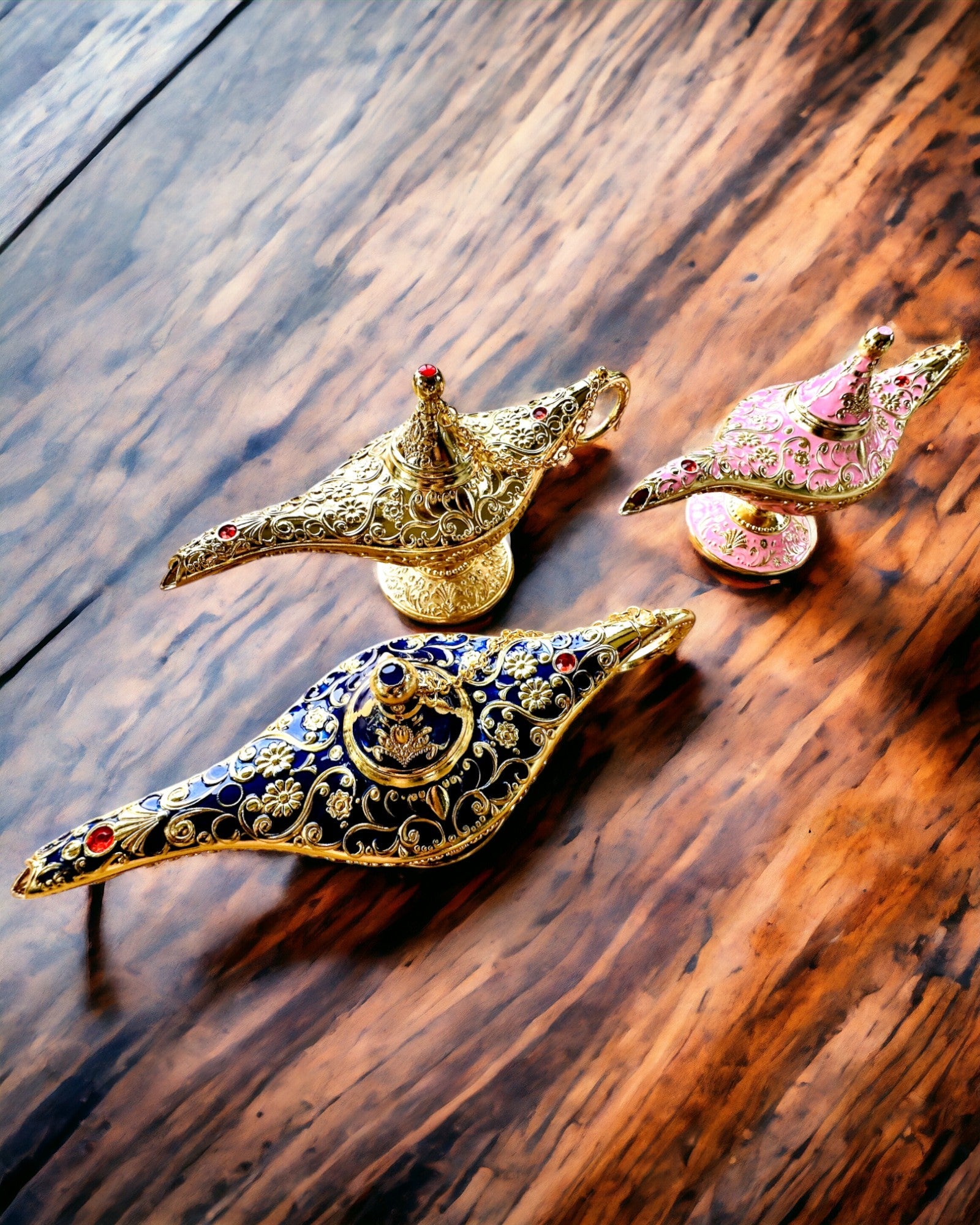Magisk Lampa av Aladdin med Graveringsalternativ - Klassisk Guldvariant, flätad