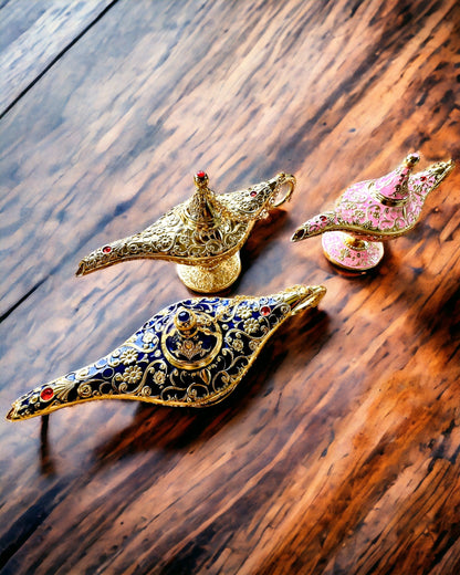 Magisk Lampa av Aladdin med Graveringsalternativ - Klassisk Guldvariant, flätad