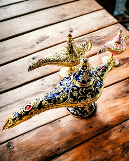 Magisk Lampa av Aladdin med Graveringsalternativ - Klassisk Guldvariant, flätad