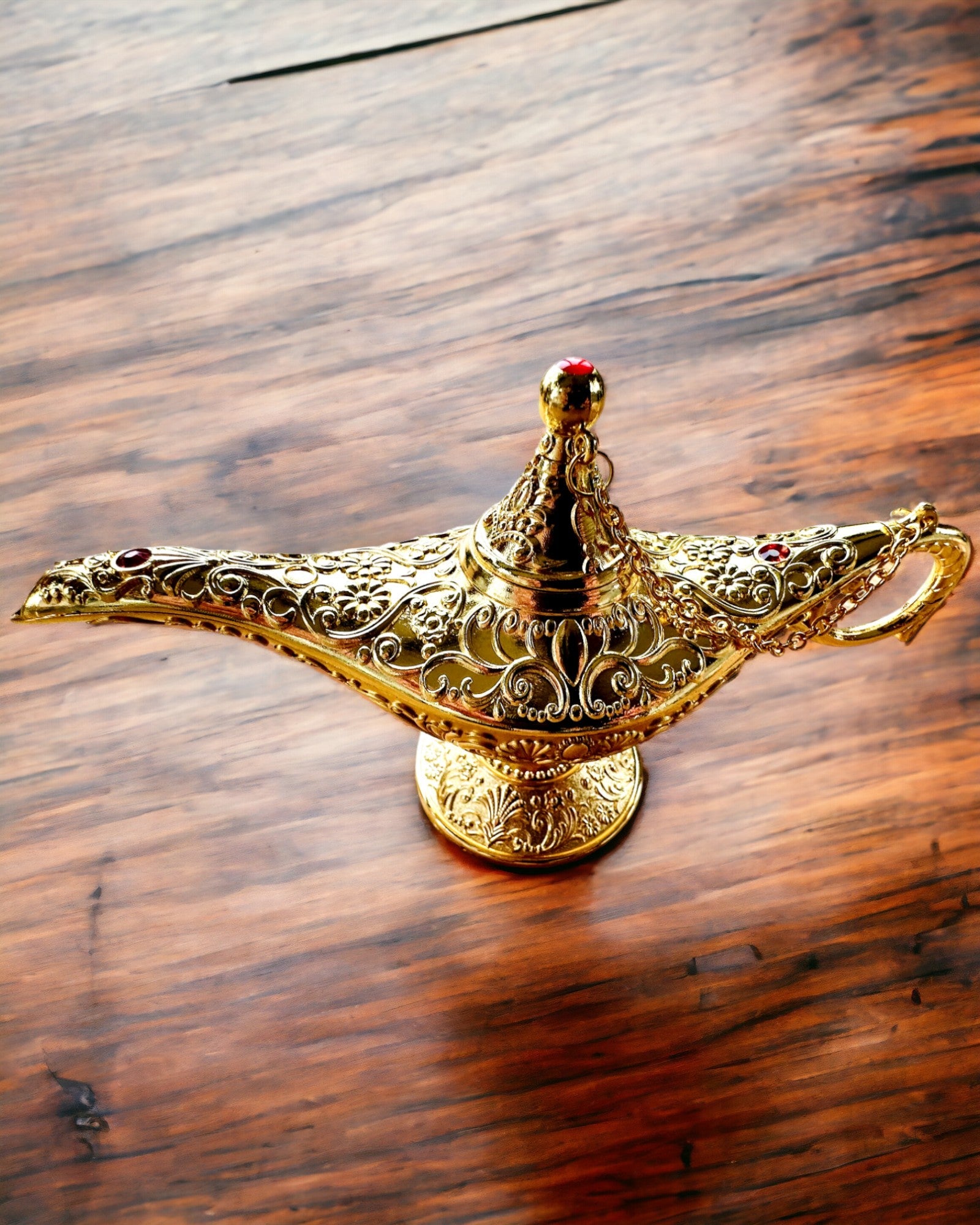 Magisk Lampa av Aladdin med Graveringsalternativ - Klassisk Guldvariant, flätad