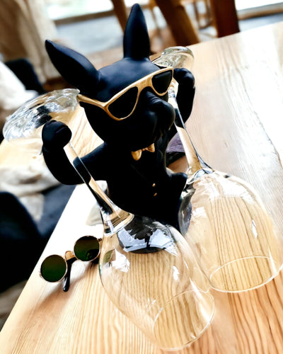 Figur Bulldog Elegance - Exklusiv glasögonhållare, möjlighet till gravyrpersonalisation