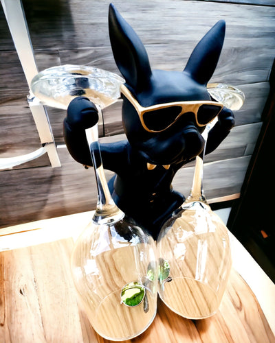 Figur Bulldog Elegance - Exklusiv glasögonhållare, möjlighet till gravyrpersonalisation
