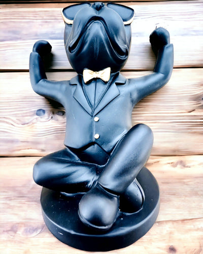 Figur Bulldog Elegance - Exklusiv glasögonhållare, möjlighet till gravyrpersonalisation