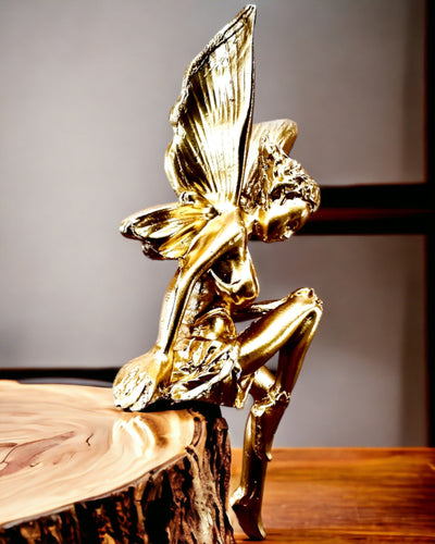 Lilla Gyllene Drömälvan – Figur med Graveringsmöjlighet